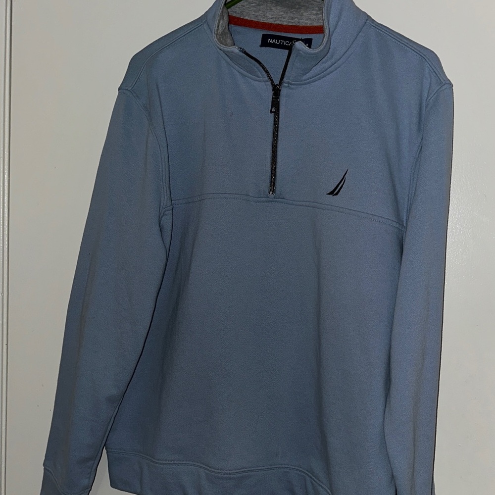 Nautica Sky Blue Half-Zip Sweater